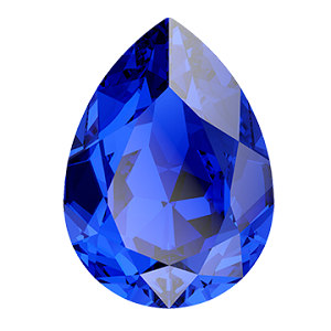 Swarovski 4320 Pear Fancy Stone 10x7mm Majestic Blue +